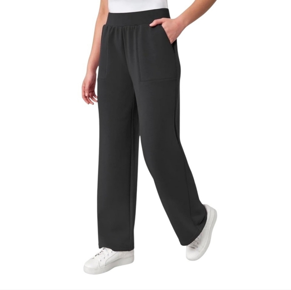 Mondetta Pants - Mondetta Women's Ultra-Soft Black Wide Leg Pants, Size L